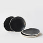 Monochrome Jagged Canape plates (Set of 4)