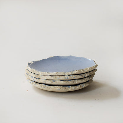 Monochrome Jagged Canape plates (Set of 4)