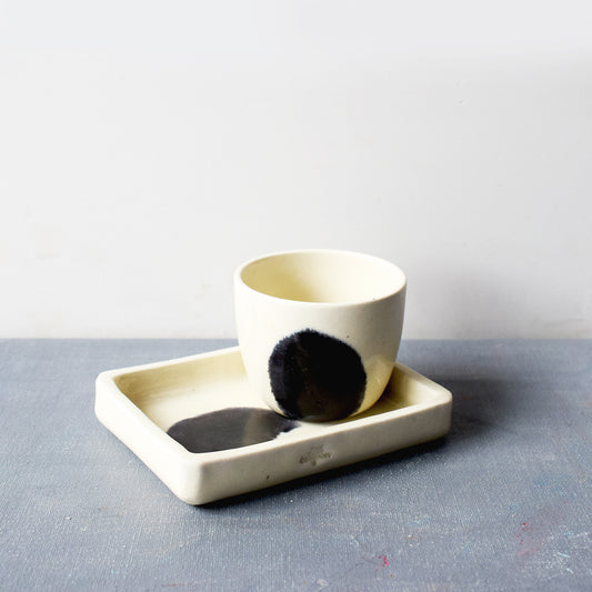 Life Ain't Perfect tumbler and Snack Plate (Pair)